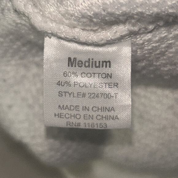 Merry Christmas Poof New York HO HO HO Dog In Santa Hat Women’s Size M Sweater - Picture 5 of 7